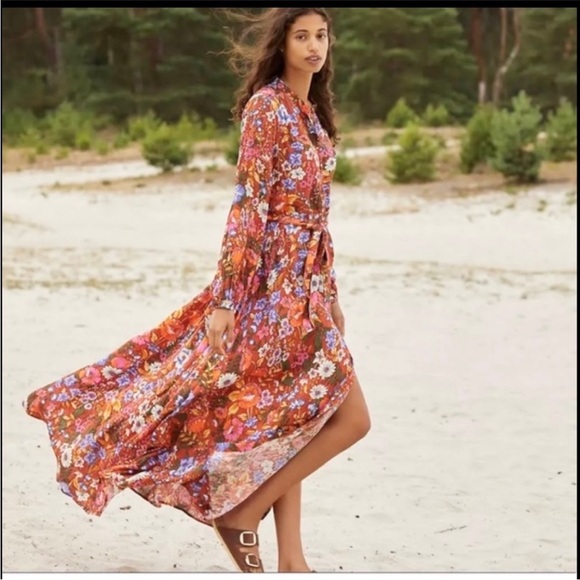 Anthropologie Dresses & Skirts - NWT Anthropologie Dress Vale Maxi Shirtdress              Medium Petite